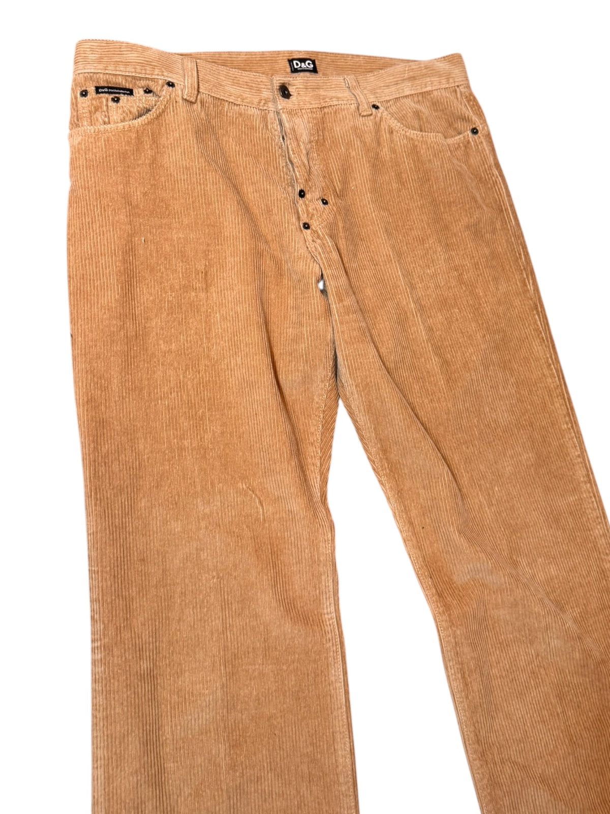 Pantaloni D&G Dolce & Gabbana velluto beige 5 tasche taglia 52 — foto 2