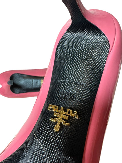 Prada decolletè in vernice rosa