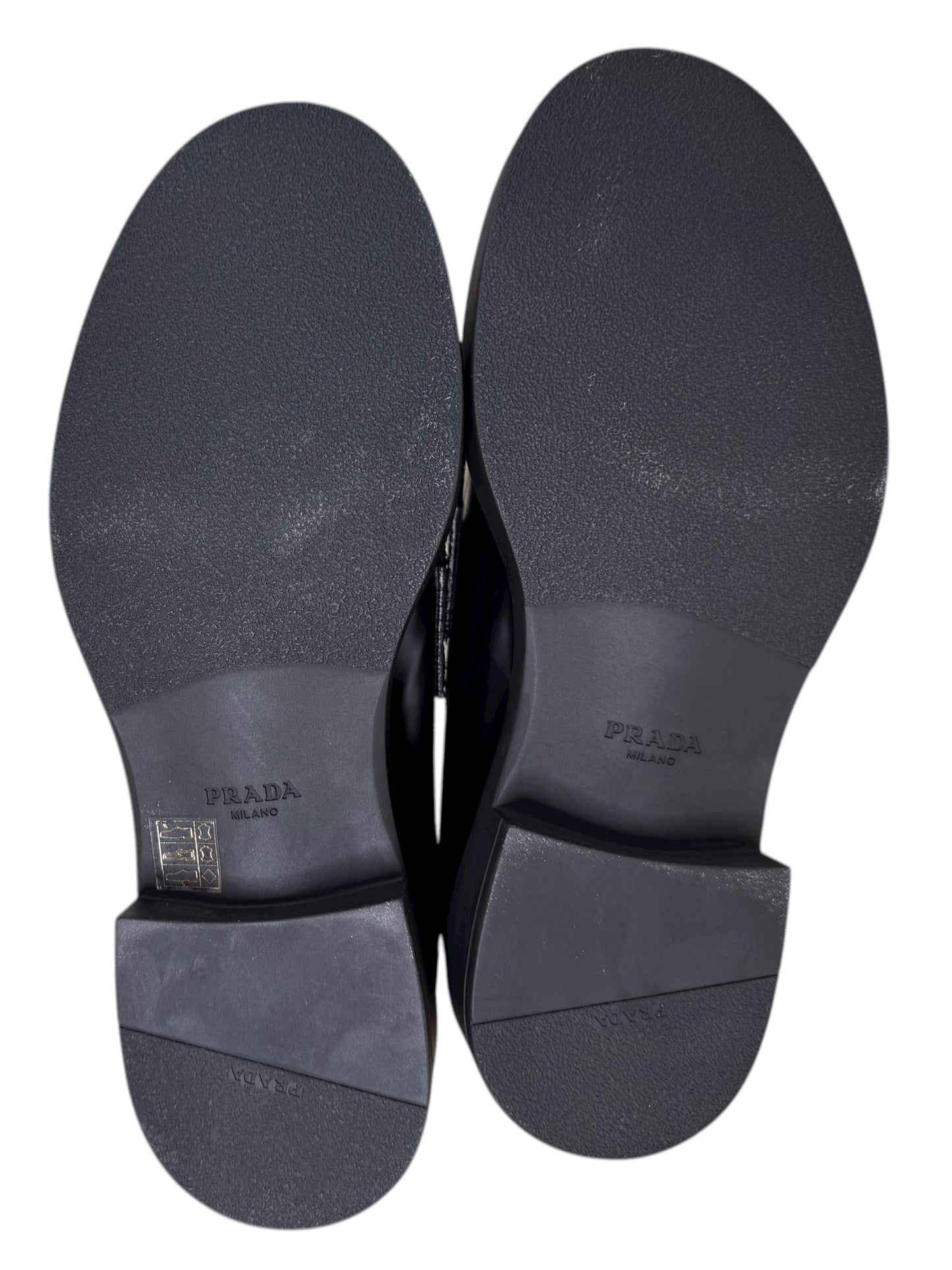 Prada Mocassini in pelle spazzolata nera – 42.5 IT