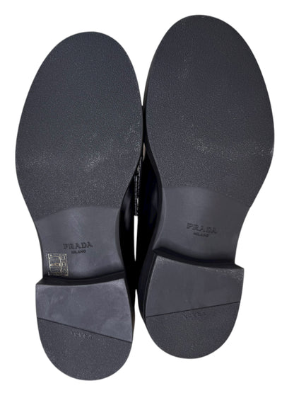 Prada Mocassini in pelle spazzolata nera – 42.5 IT