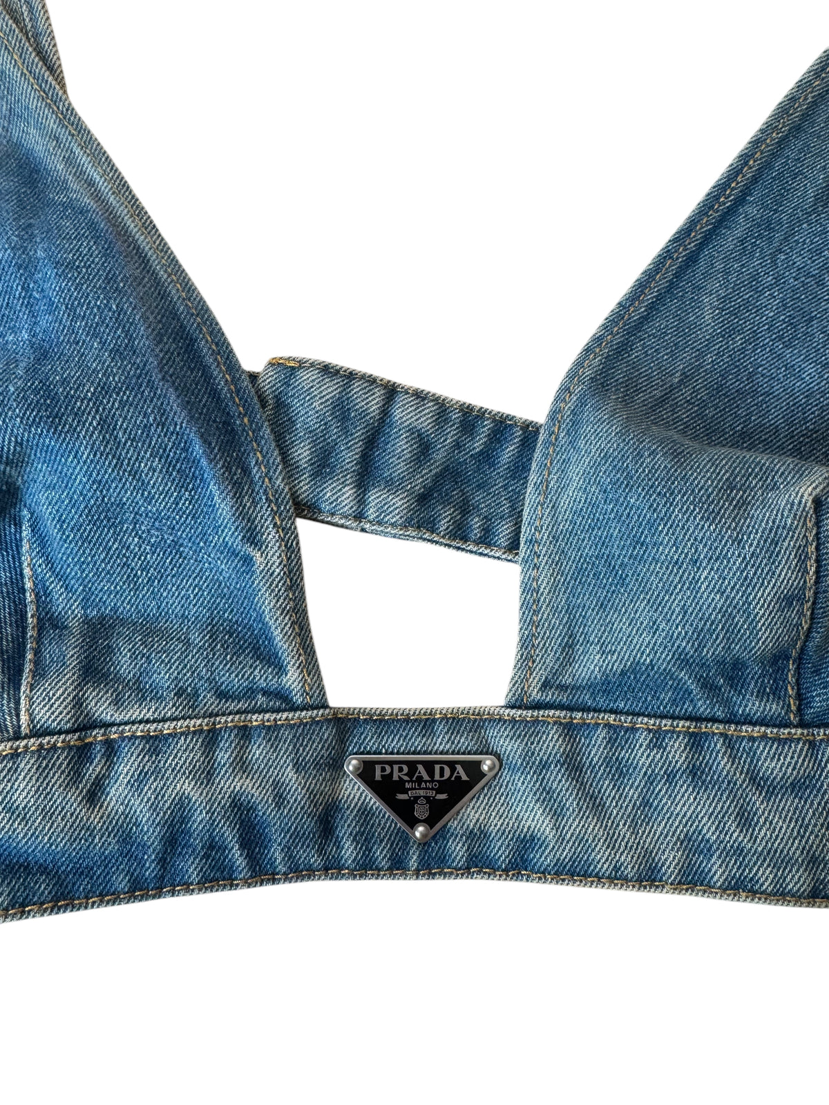 Top Bralette in Denim Prada — foto 2
