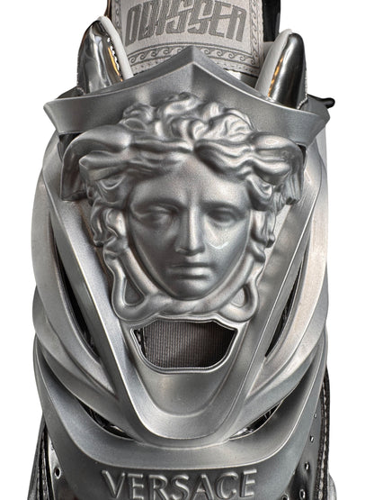 Versace Odissea Sneakers Argento Laminato Medusa - taglia 44 - *difetto