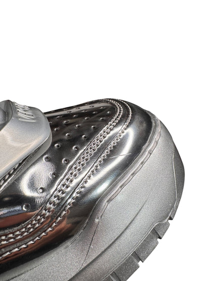Versace Odissea Sneakers Argento Laminato Medusa - taglia 44 - *difetto