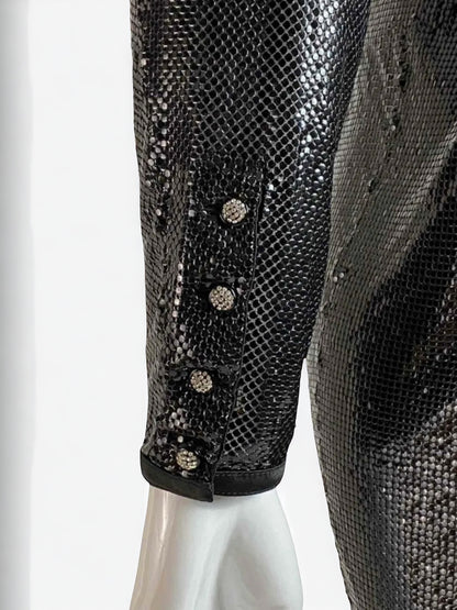 Gianni Versace abito in maglia metallica