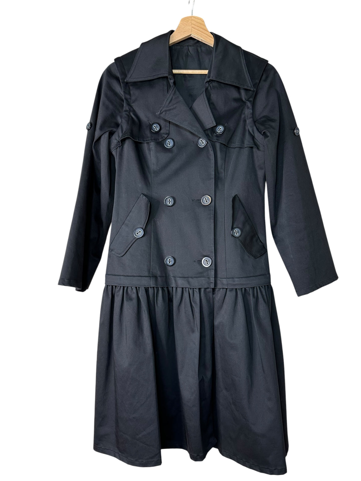 Marni – Trench trasformabile in cotone nero