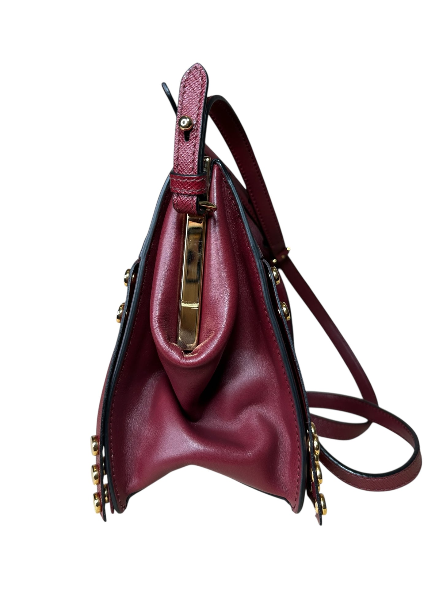 Prada borsa in pelle con frange — foto 8