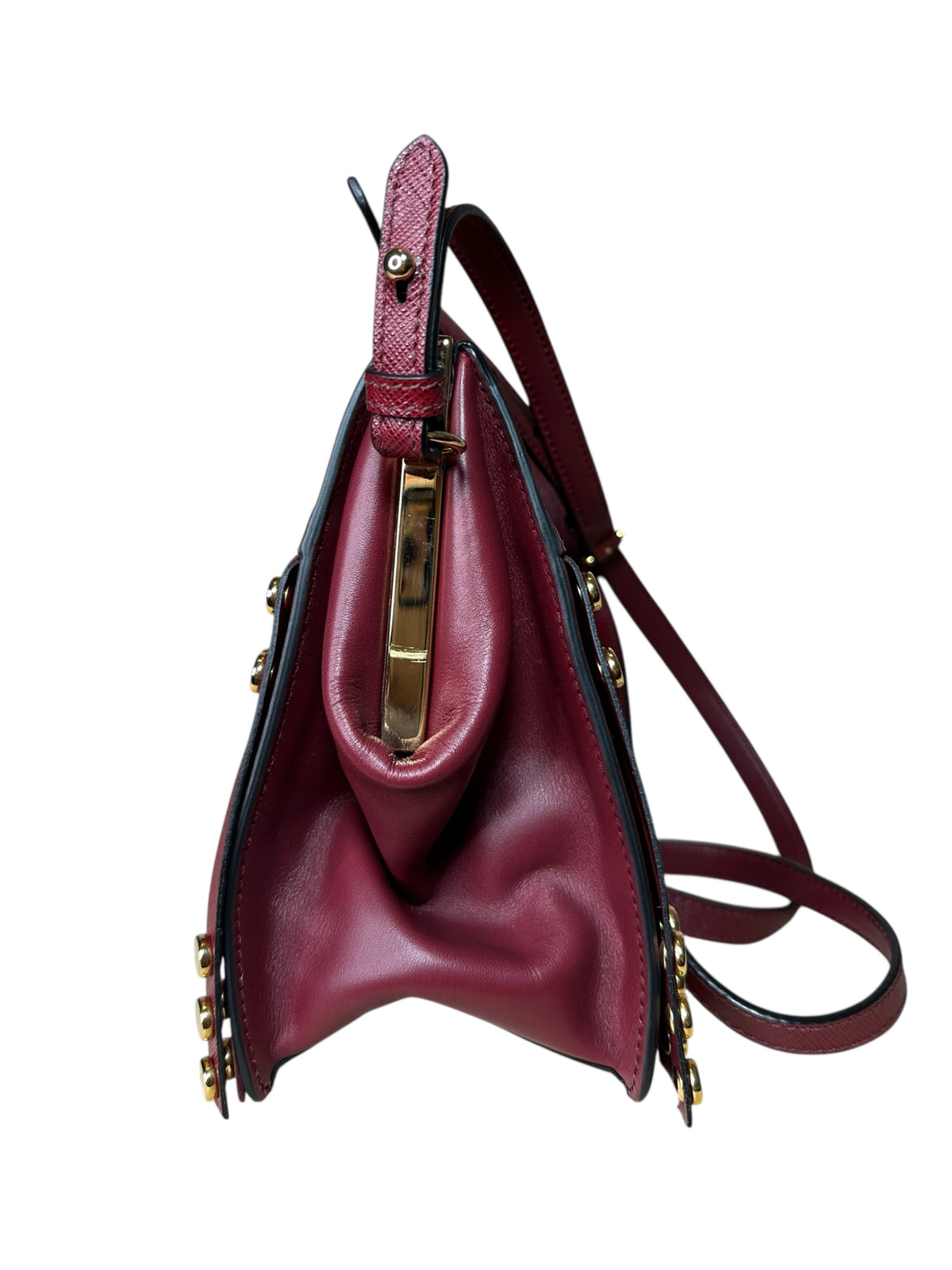 Prada borsa in pelle con frange — foto 8