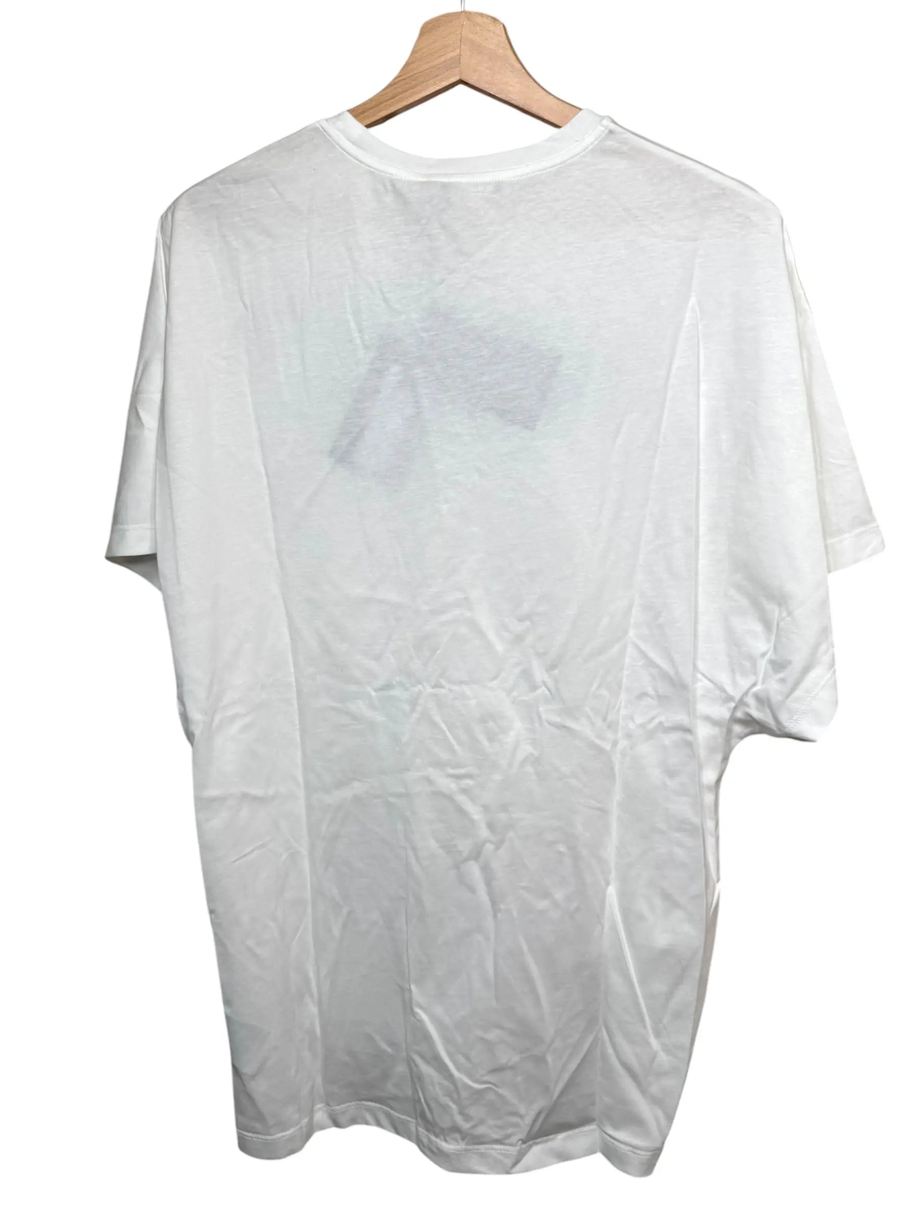 T-shirt Versace bianca logo nero con spilla taglia 38 oversize — foto 6