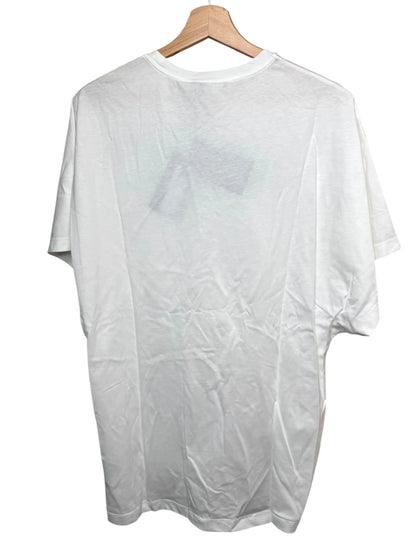 T-shirt Versace bianca logo nero con spilla taglia 38 oversize — foto 6