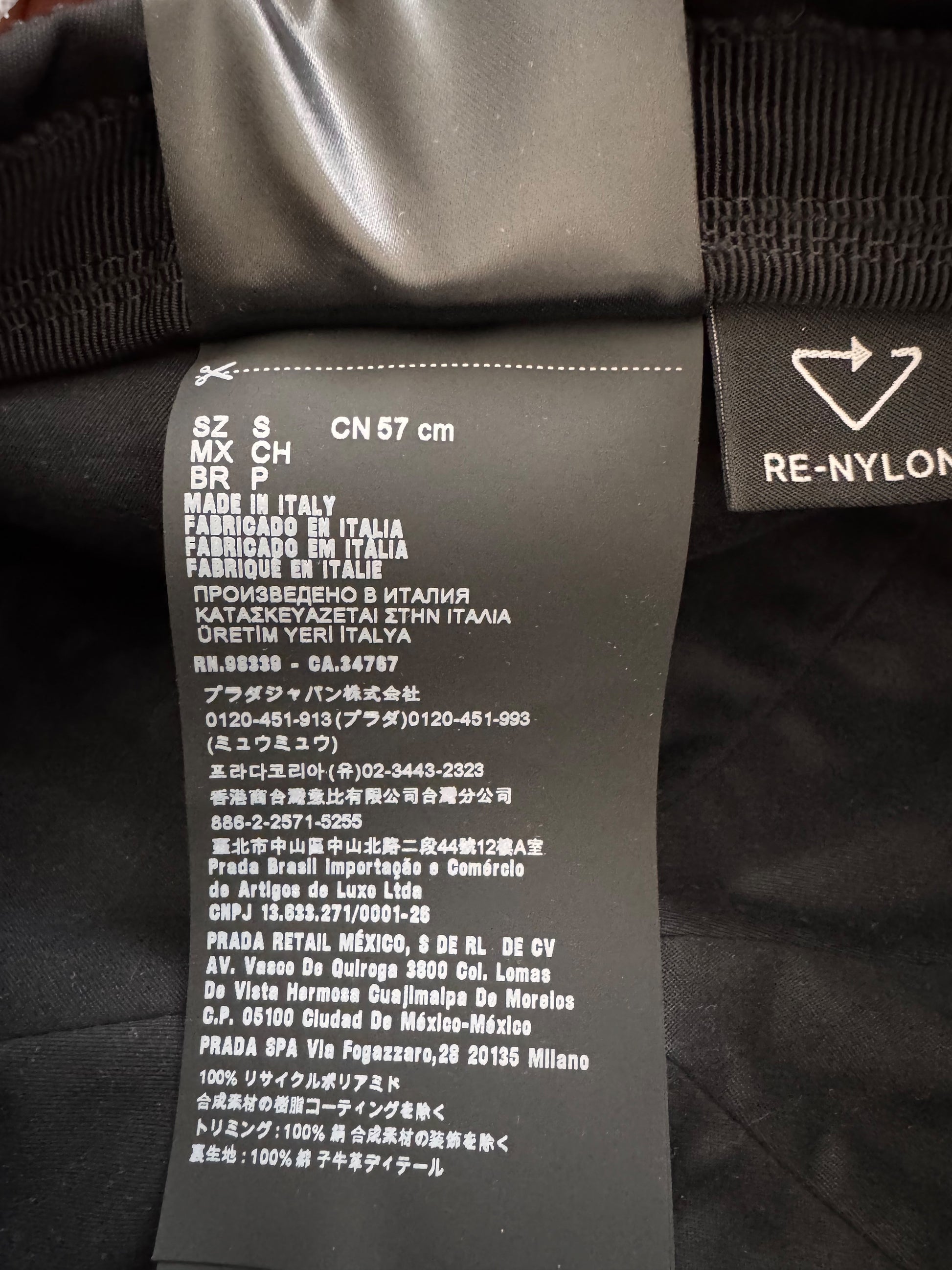 Prada Re-Nylon basco nero con cristalli — foto 8