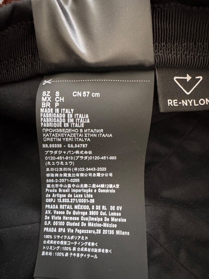 Prada Re-Nylon basco nero con cristalli — foto 8