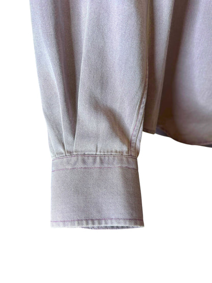 Loro Piana Camicia Uomo Cotone Soft Grigio L/XL – Bottoni Madreperla