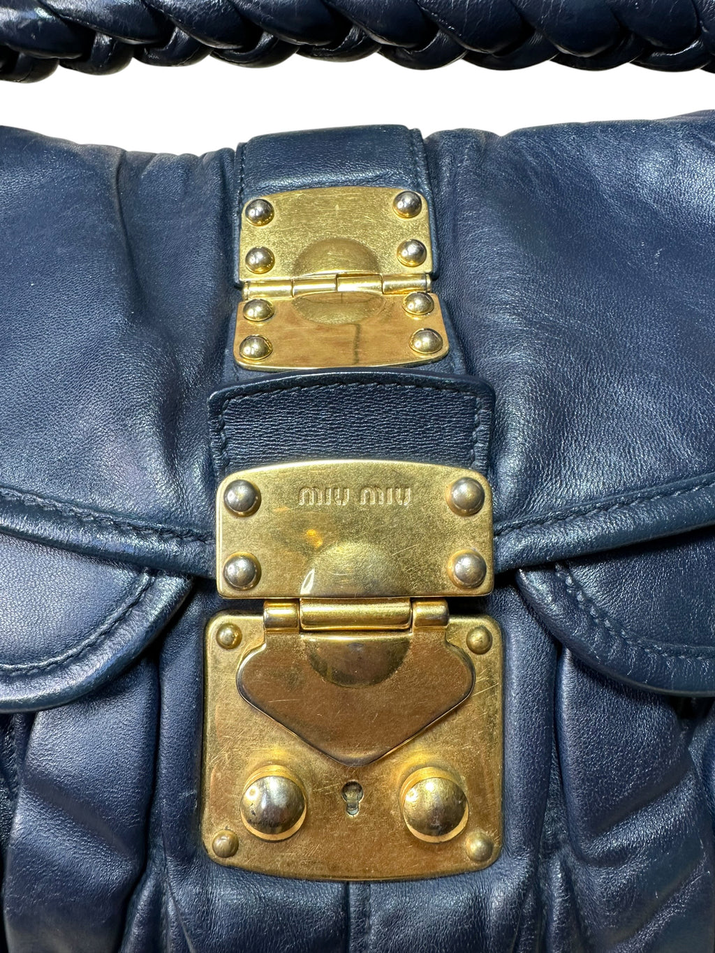 Miu Miu Coffer borsa in pelle