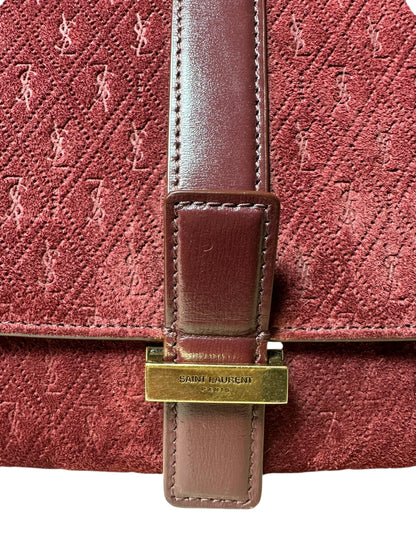 Saint Laurent borsa in suede monogram — foto 3