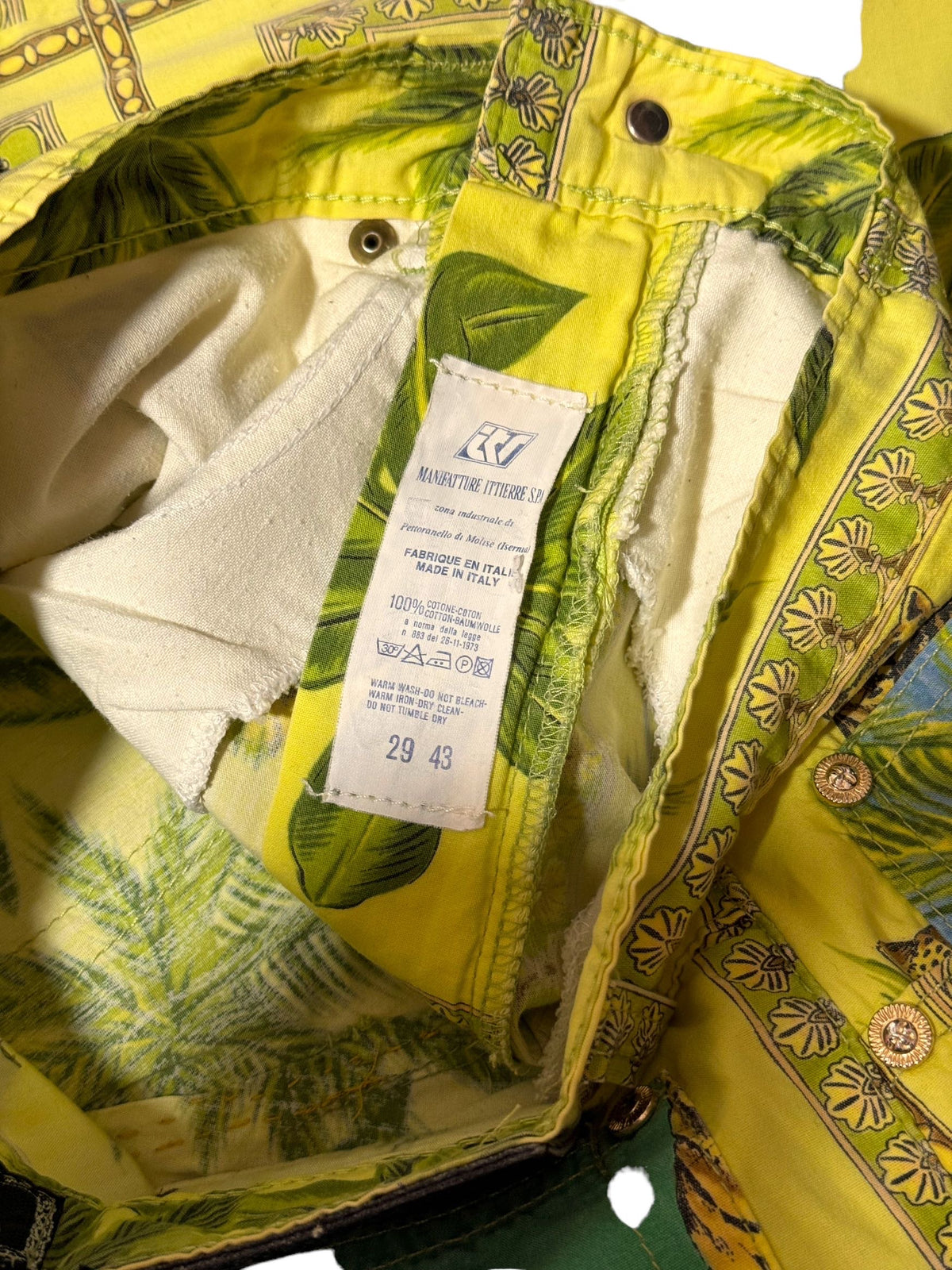 Versace pantaloni vintage stampa Tarzan in cotone — foto 6