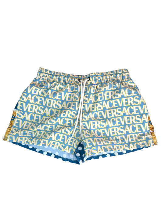 Costume da bagno uomo VERSACE stampa logo pois Medusa Tg 3