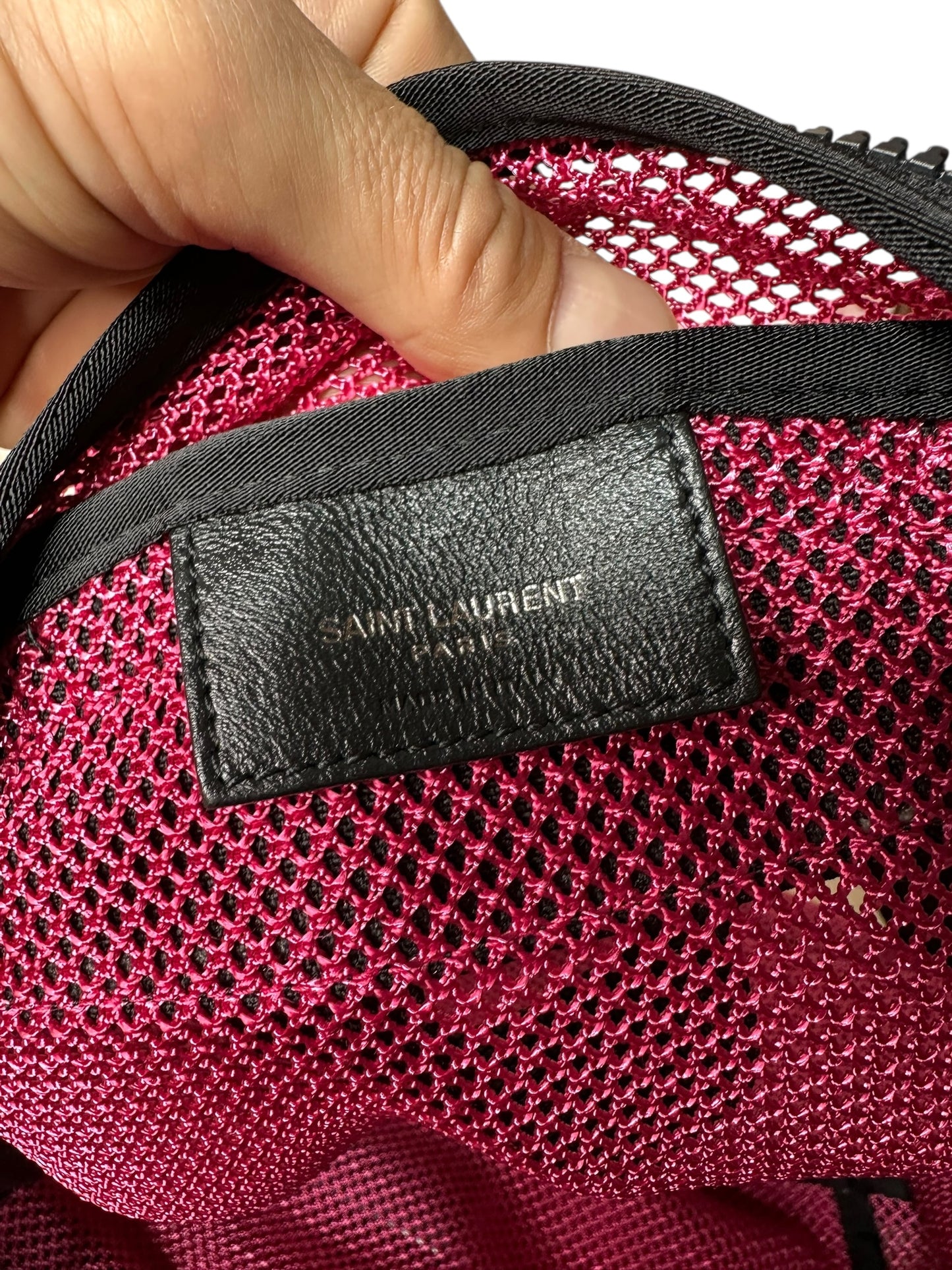 Saint Laurent zaino in micro rete