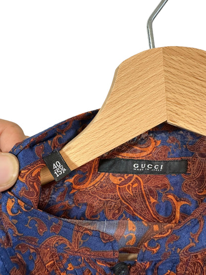 Gucci camicia vintage in seta (Tg M)