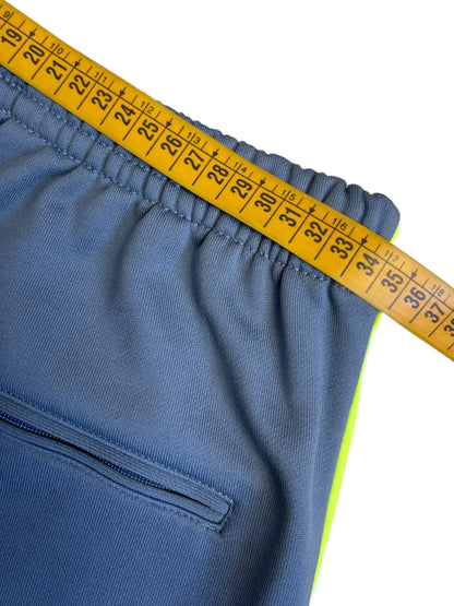 Balenciaga pantaloni tuta grigi con bande gialle logo ricamato taglia 46 — foto 8