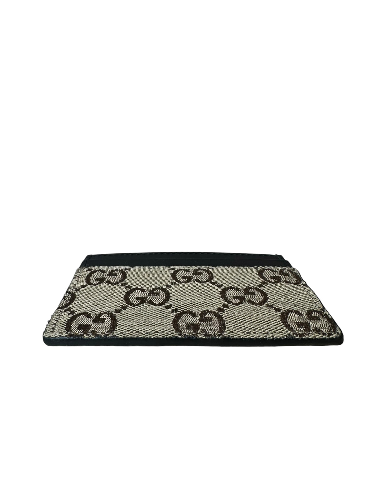 Gucci porta carte in tela e pelle