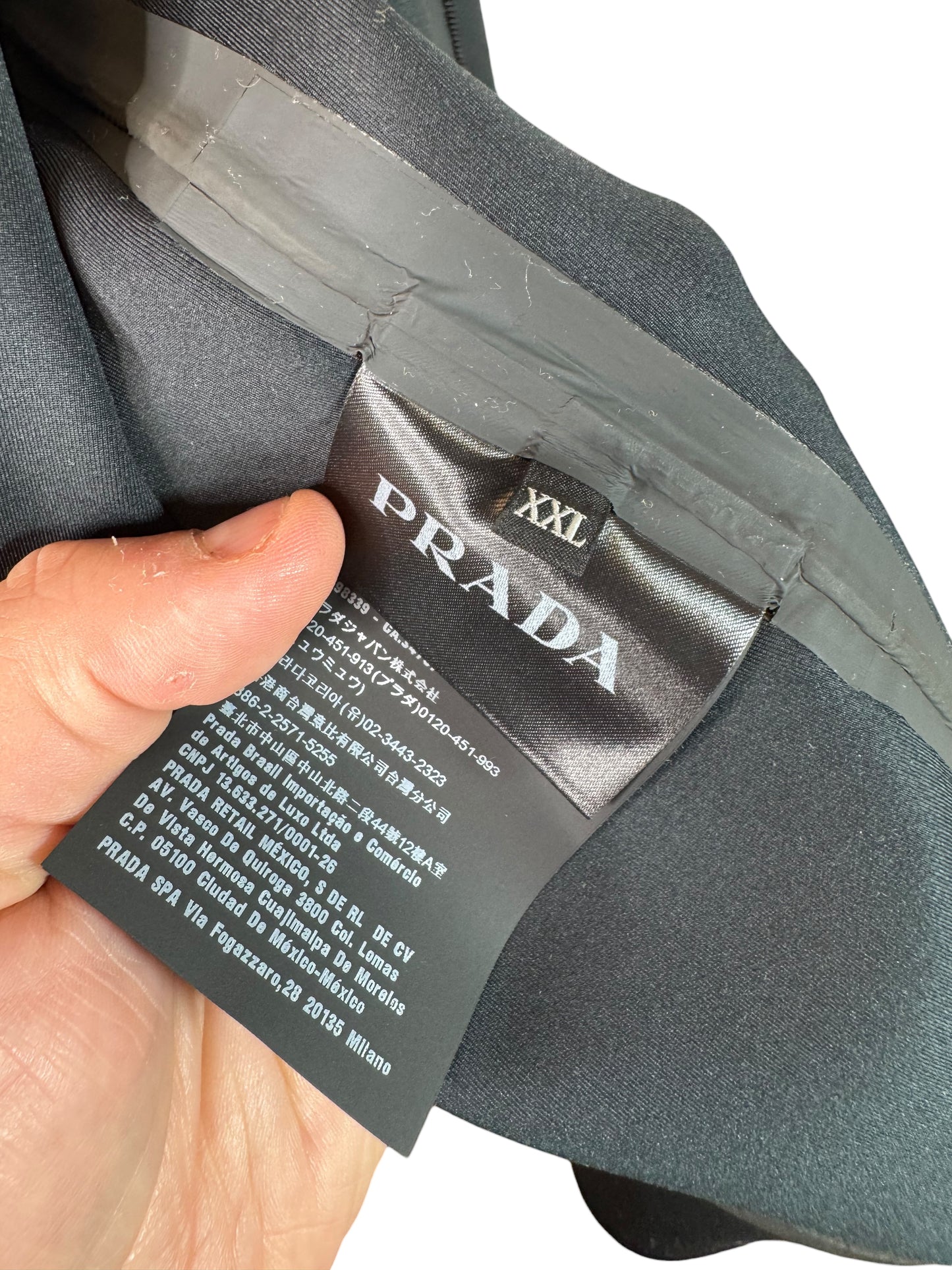 Felpa con zip Prada – tg XXL