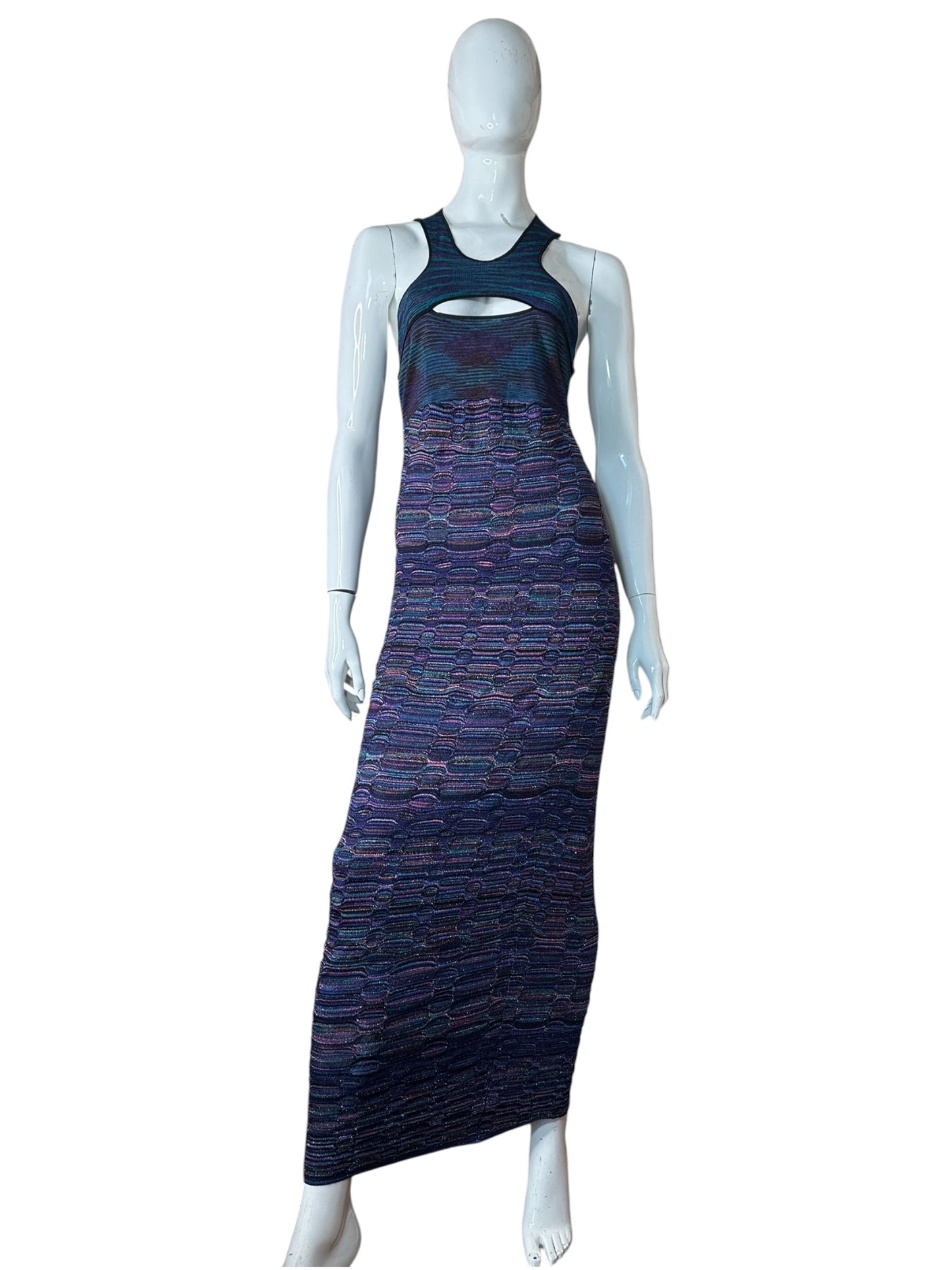 Missoni maxi abito in viscosa (M)