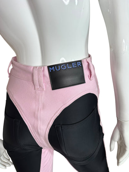 Mugler jeans con inserti (XS)