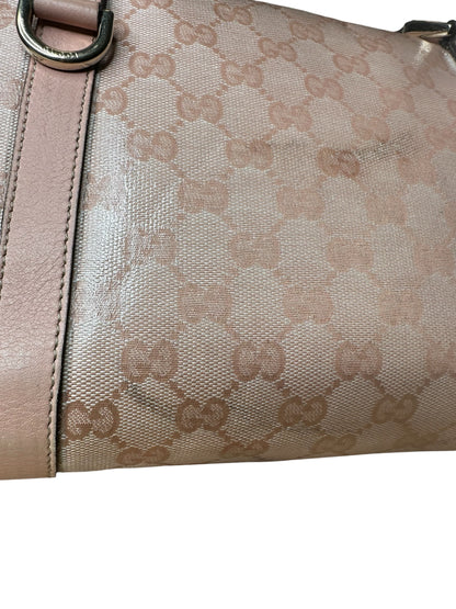 Gucci borsa vintage in tela e pelle — foto 9