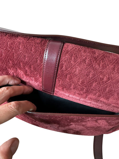 Saint Laurent borsa in suede monogram — foto 11
