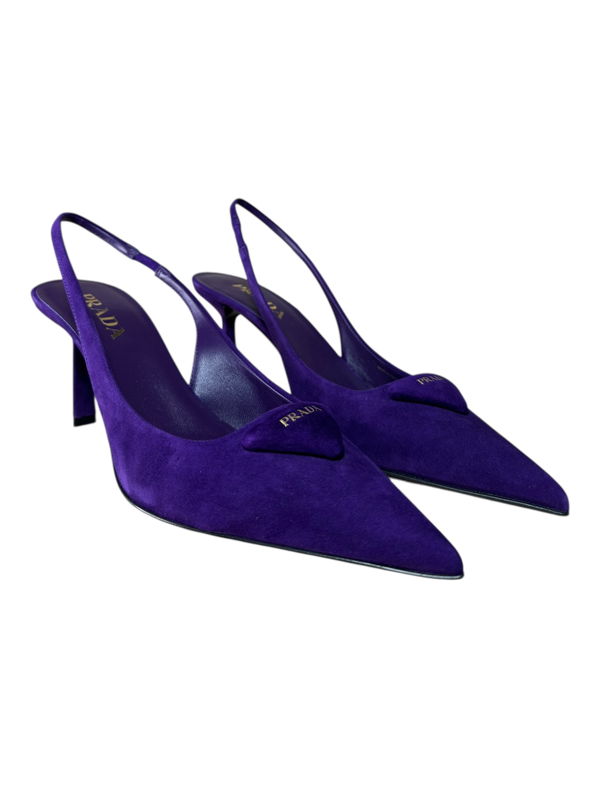Prada slingback in pelle scamosciata
