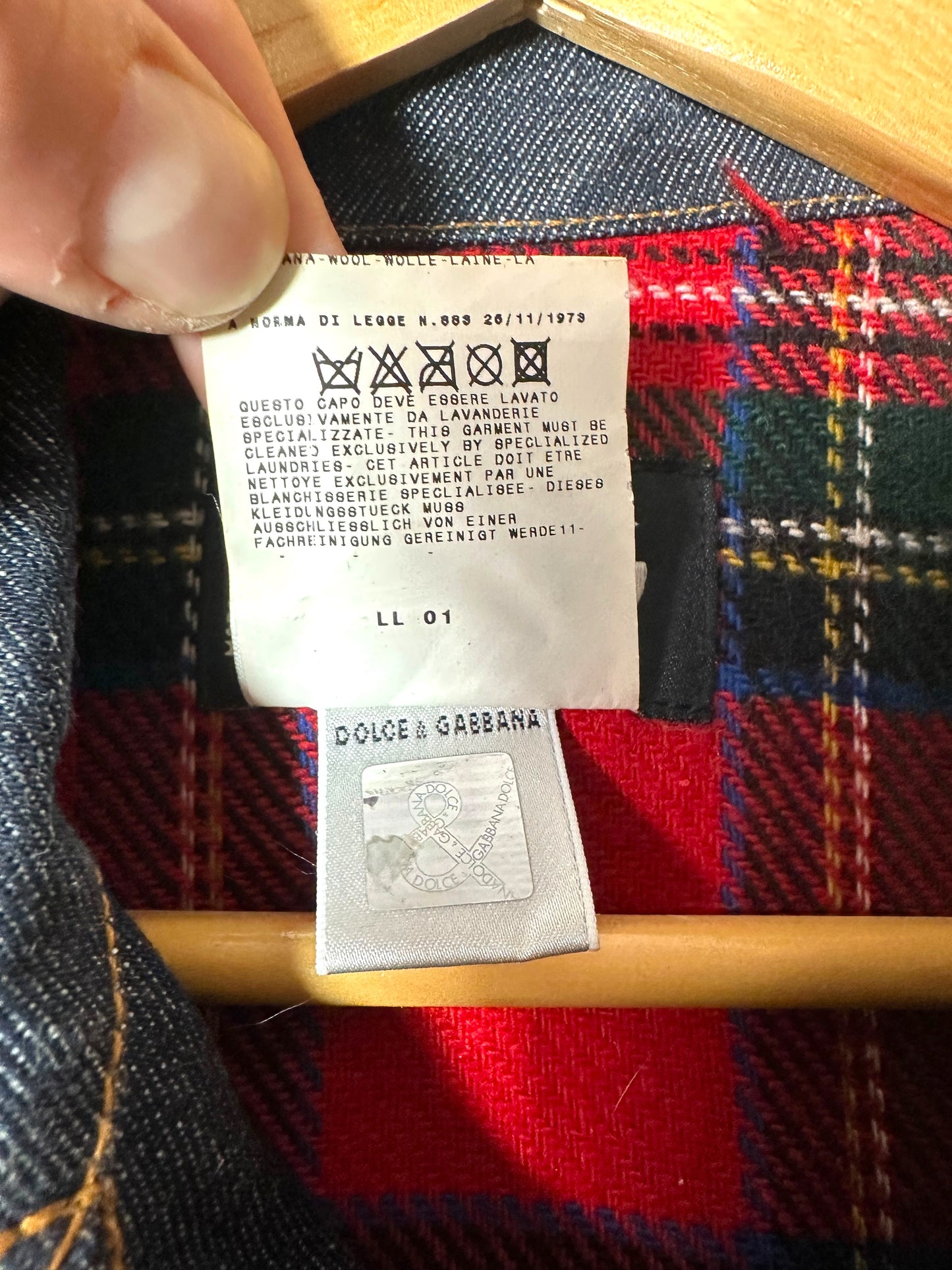 D&G giacca in denim con inserti (S)