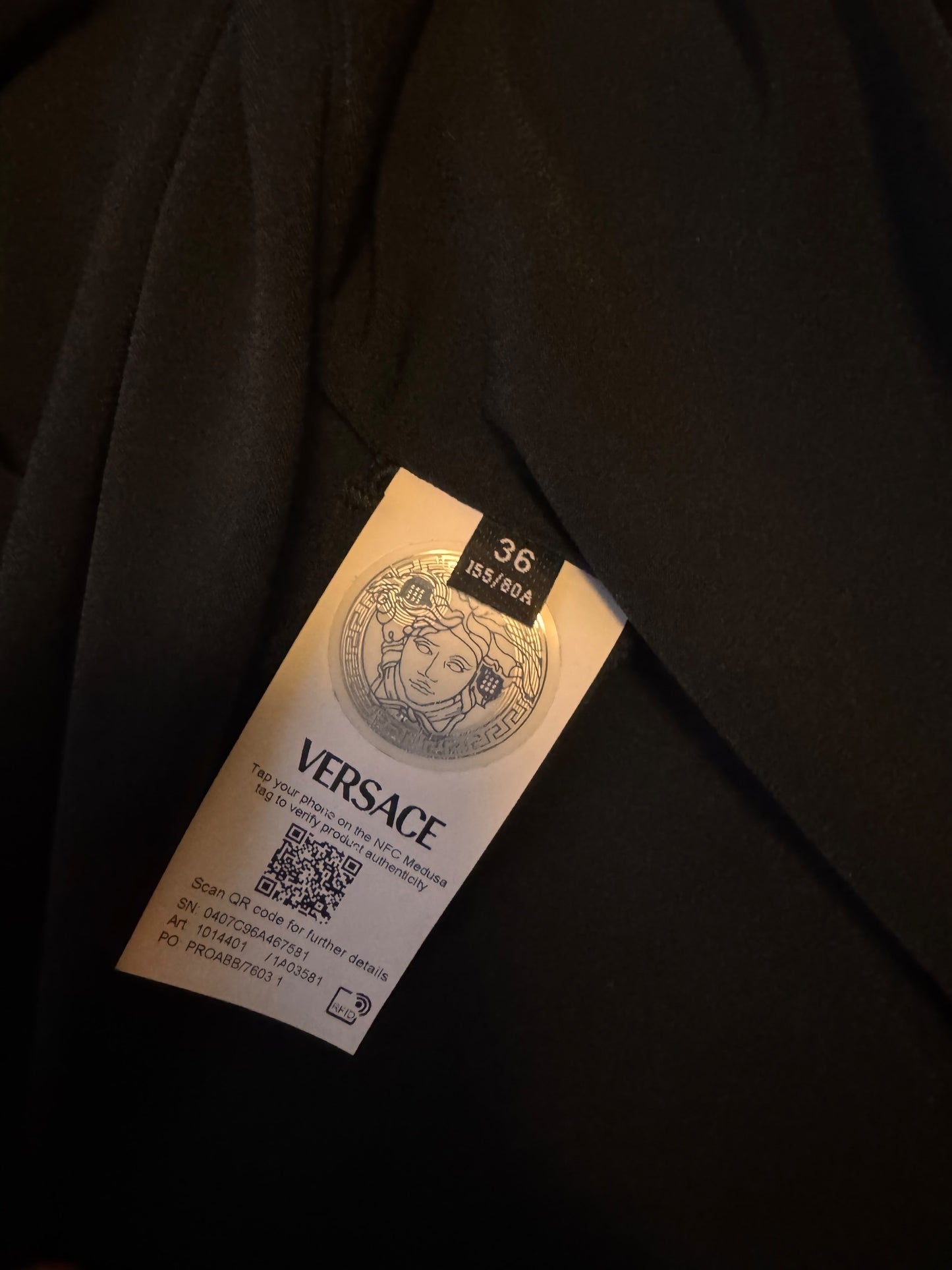 Abito Versace Barocco nero oro Medusa wrap dress tg 36 Made in Italy — foto 8