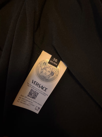 Abito Versace Barocco nero oro Medusa wrap dress tg 36 Made in Italy — foto 8