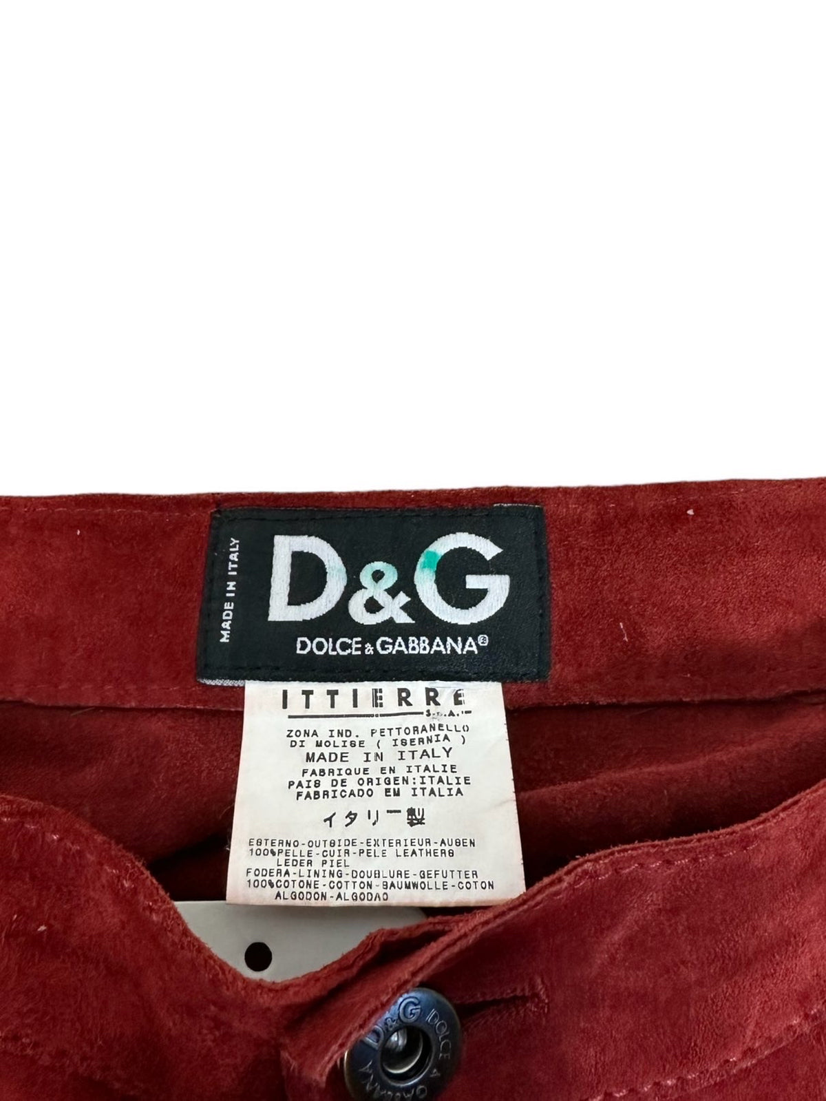 D&G pantaloni in camoscio — foto 5