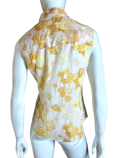 Miu Miu camicia smanicata in cotone — foto 4