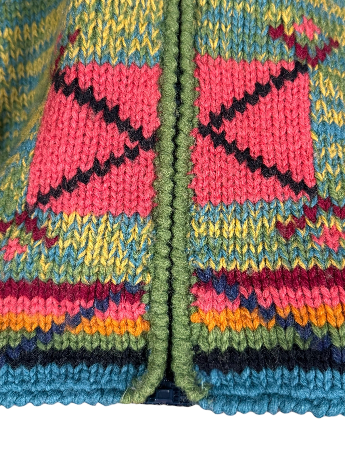 Cardigan Knitwear S. Moritz Vintage 100% Shetland – Zip — foto 5