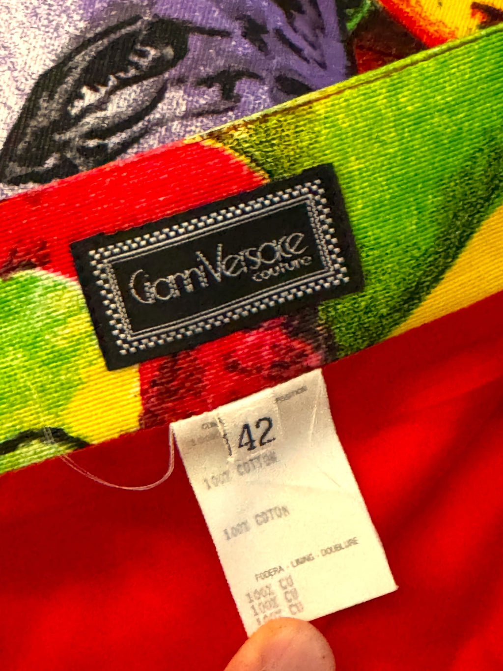 Gianni Versace gonna pop art 1991 — foto 5