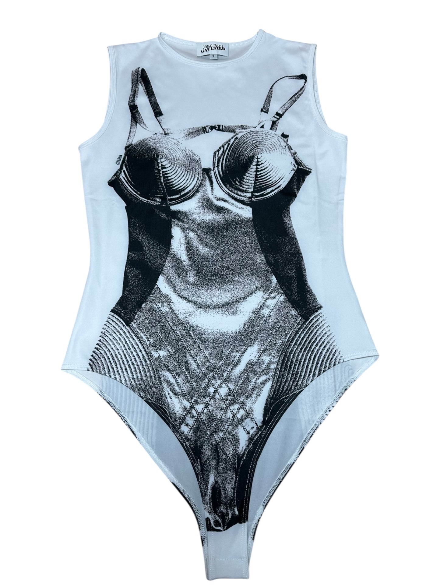 Jean Paul Gaultier body stampato (S)