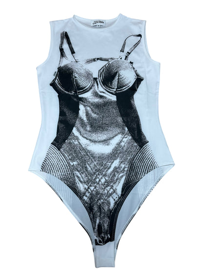 Jean Paul Gaultier body stampato (S)
