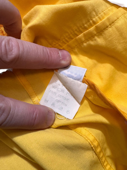 Giacca Valentino Sport gialla uomo vintage Made in Italy 100% cotone