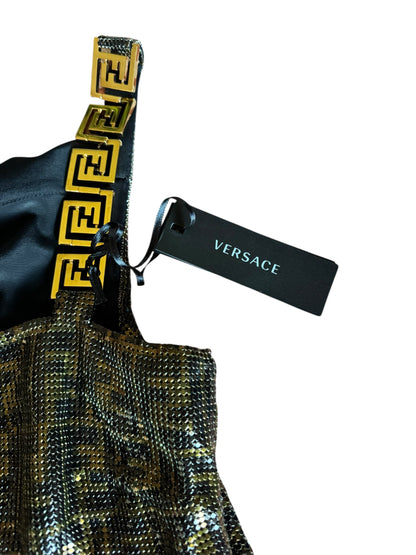 Fendace Top In Maglia Metallica Versace - Fendi