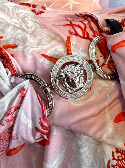 Gonna Versace stampa marina con Medusa gioiello – TG 38 IT