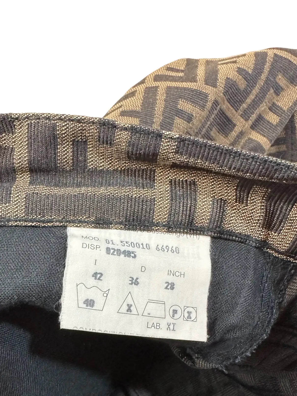 Fendi zucca pantaloni vintage monogram. — foto 7