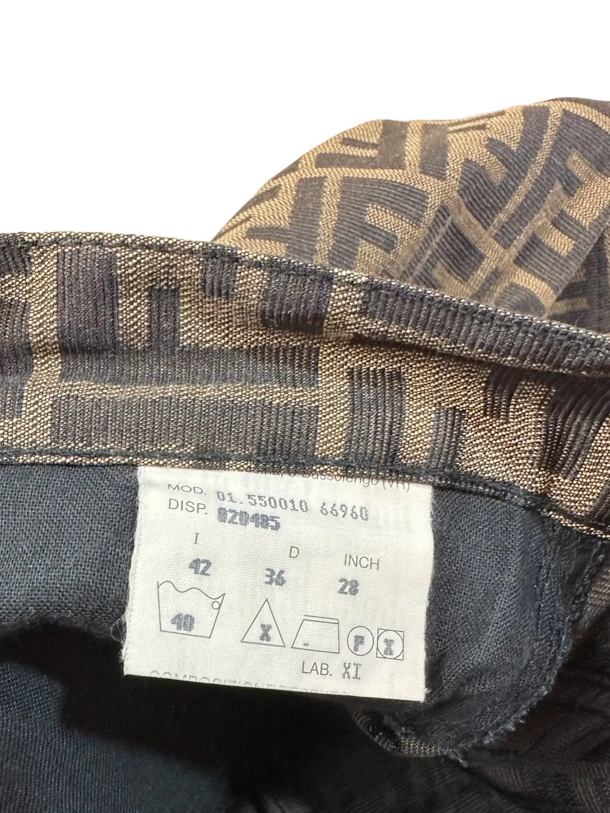 Fendi zucca pantaloni vintage monogram. — foto 7