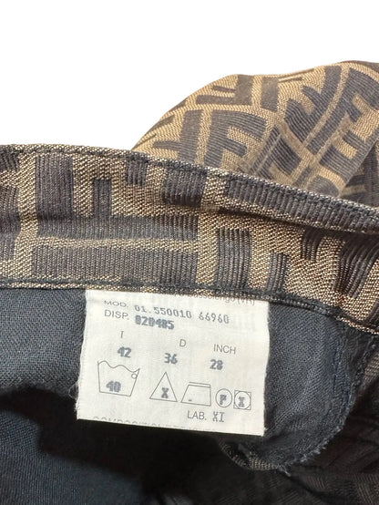 Fendi zucca pantaloni vintage monogram. — foto 7