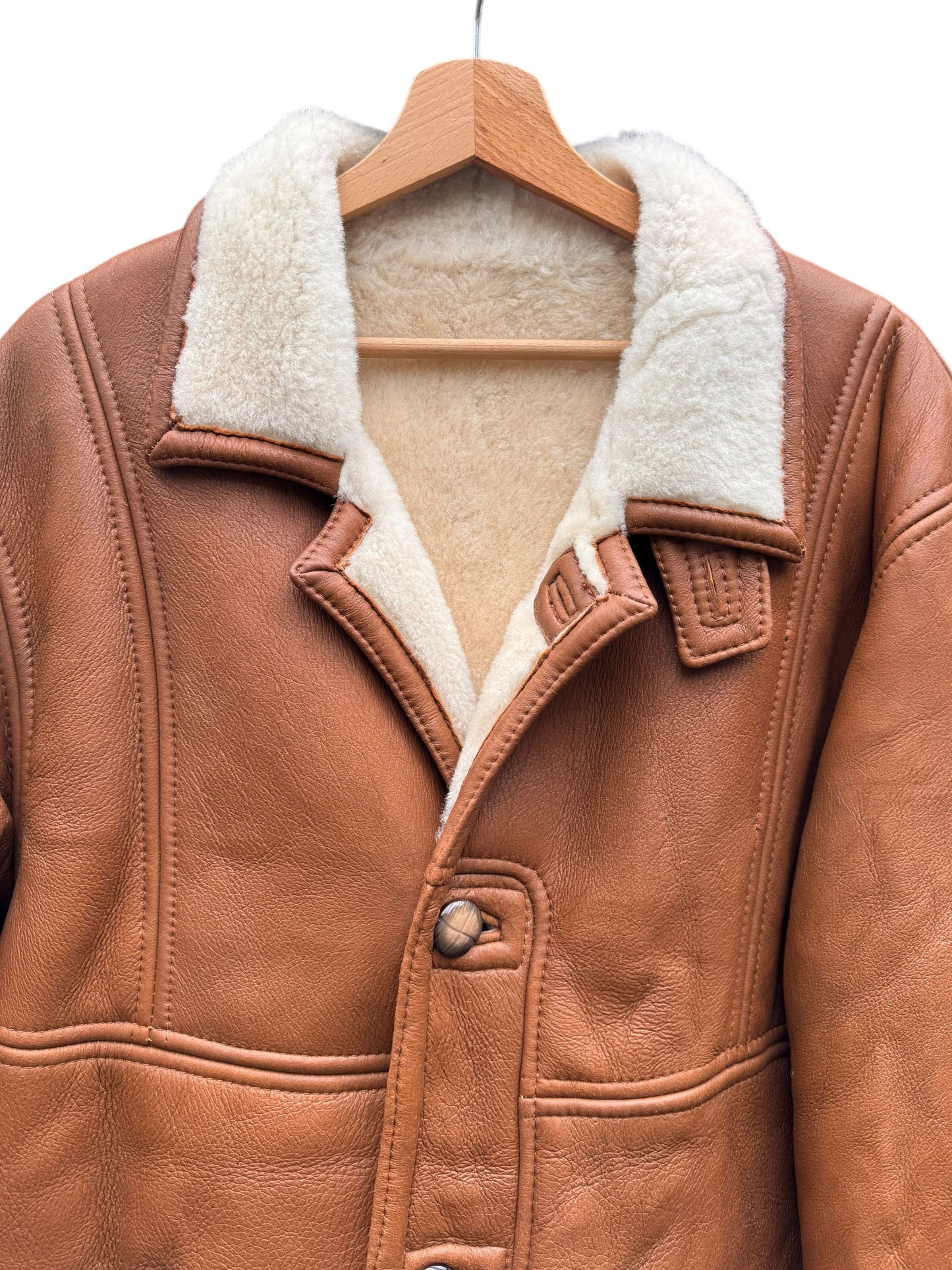 Giacca shearling uomo Arika Firenze vera pelle montone taglia 48