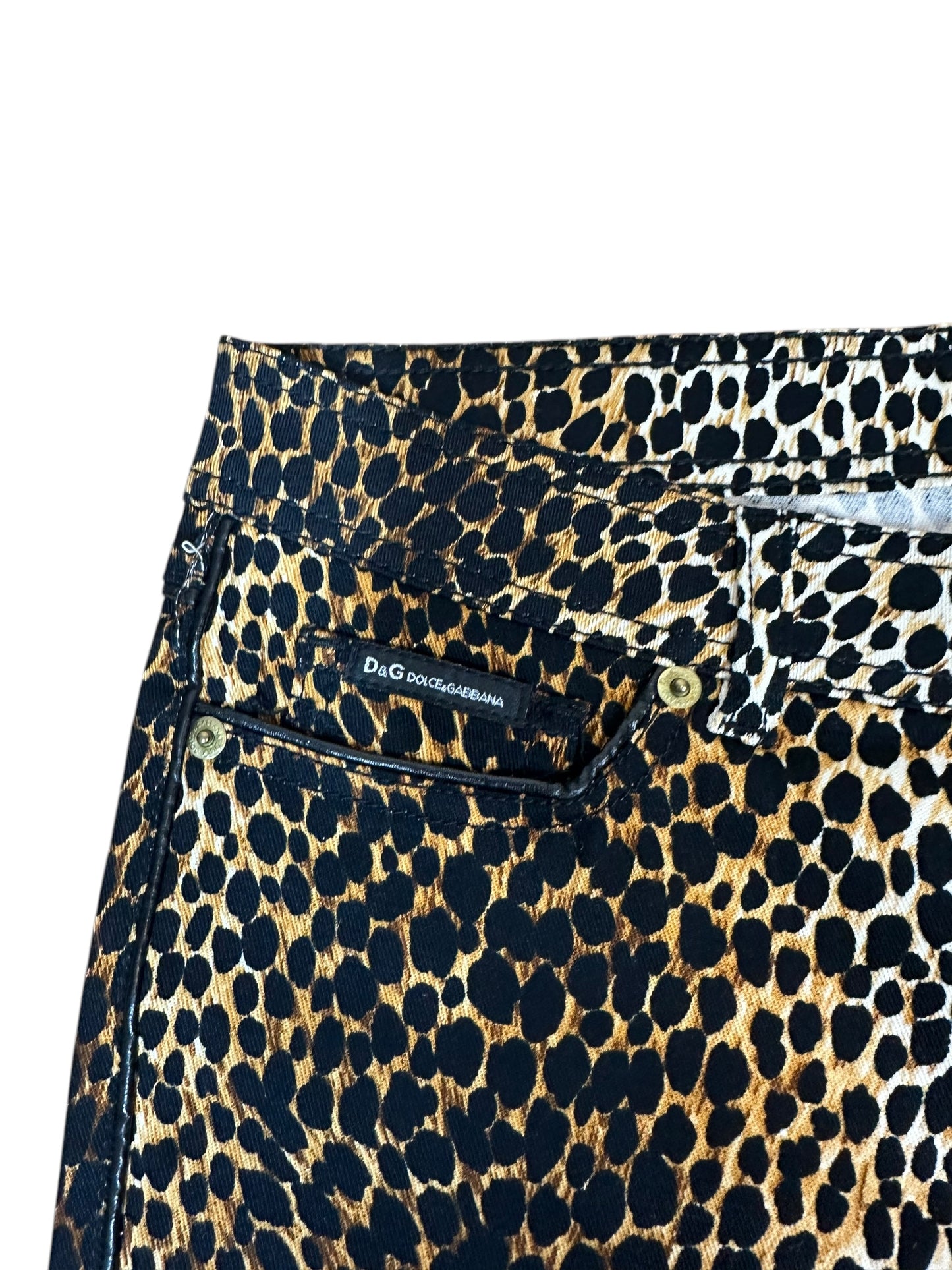 D&G pantalone vintage maculato. (L)