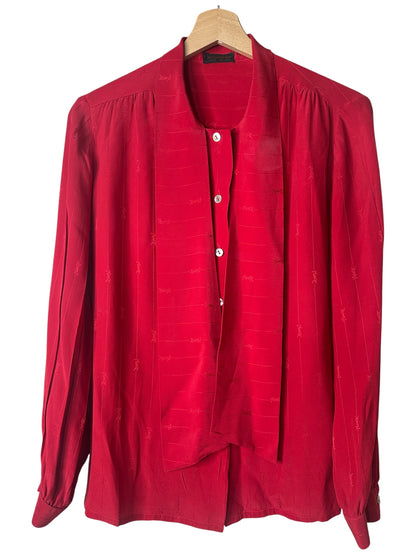 Yves Saint Laurent camicia vintage in seta (M)