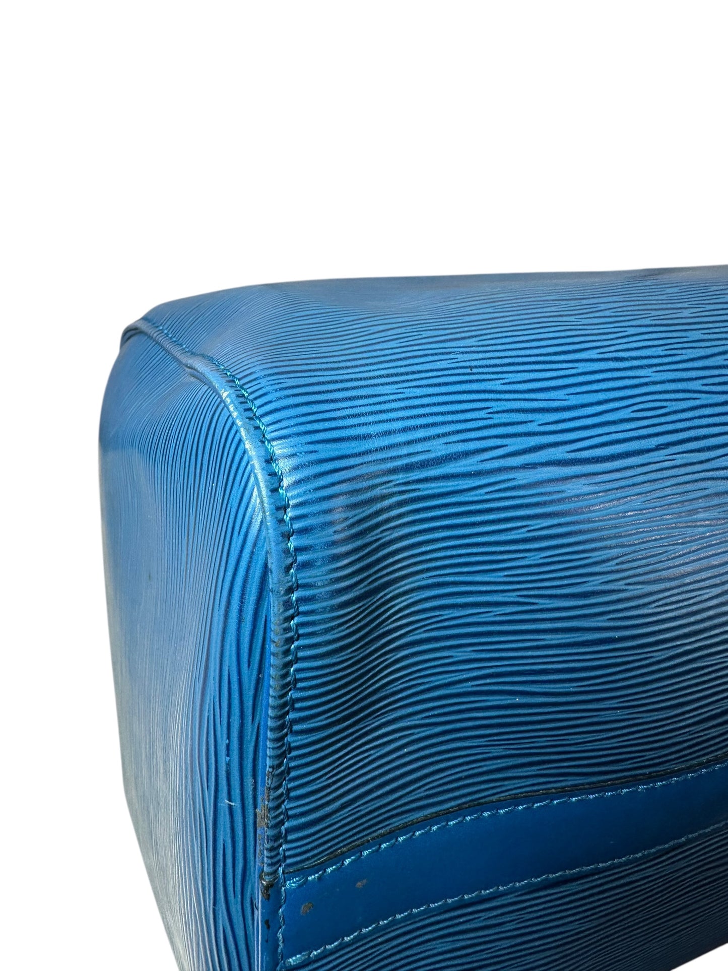 Louis Vuitton borsa speedy in pelle epi blu
