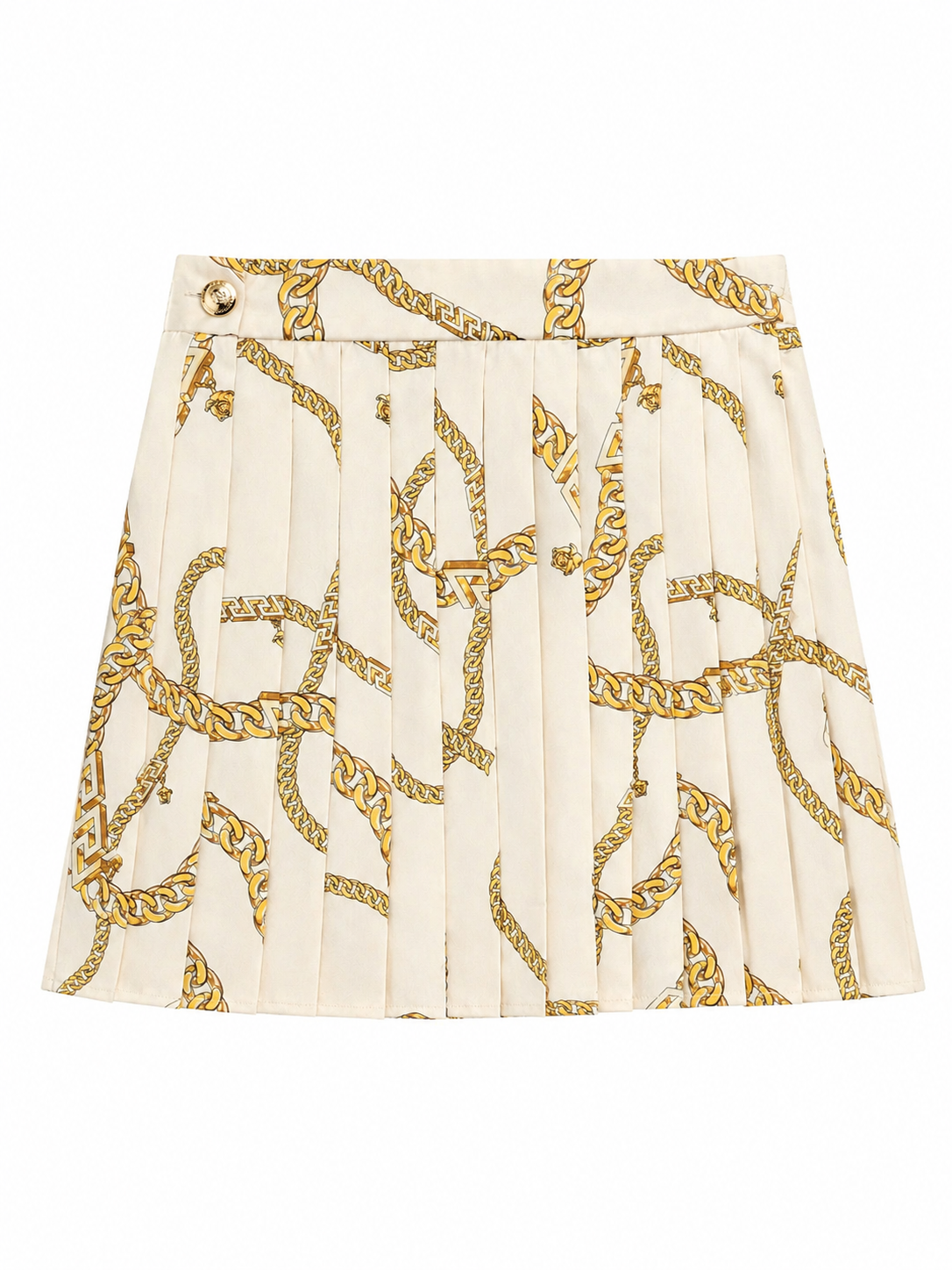 Versace gonna plissettata Chain Print nuova con cartellini — foto 2